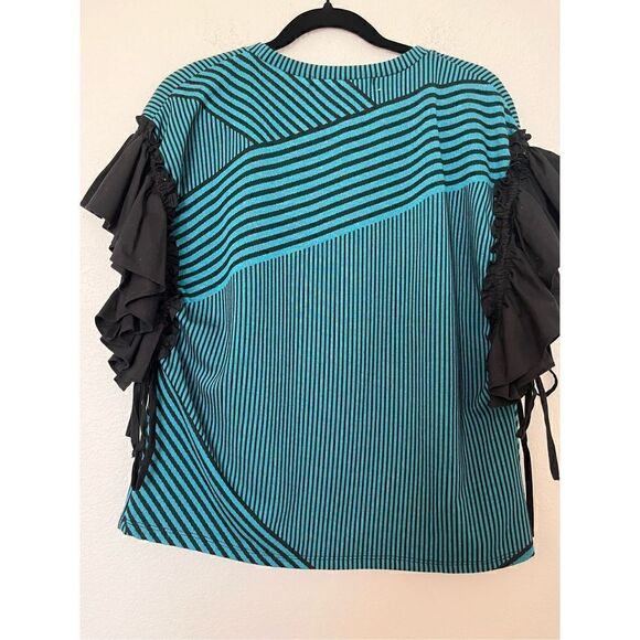 NWT Eva Franco Fifi Brita Stripe Top - Picture 5 of 5